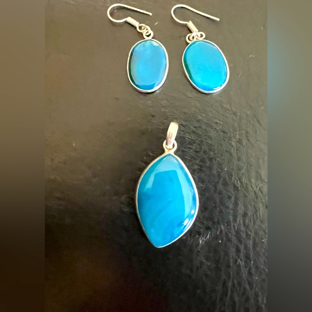 Dragon Vein Agate Earring-pendant